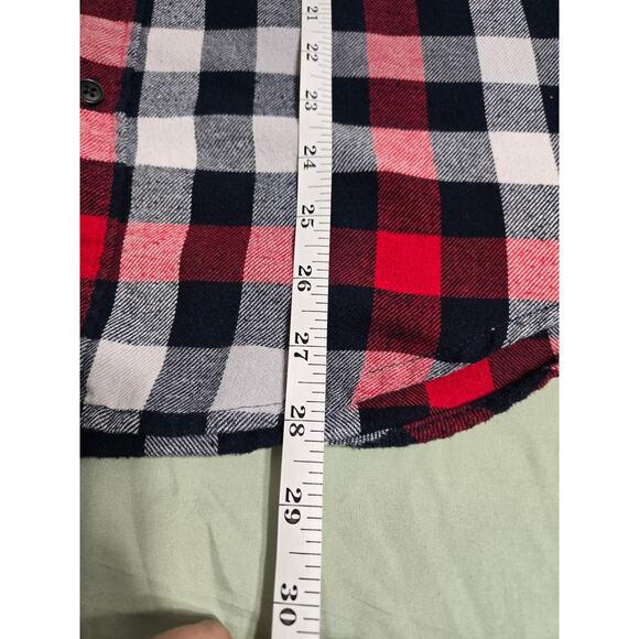 Croft and barrow small men's plaid long sleeve flannel button up shirt - Picture 9 of 9